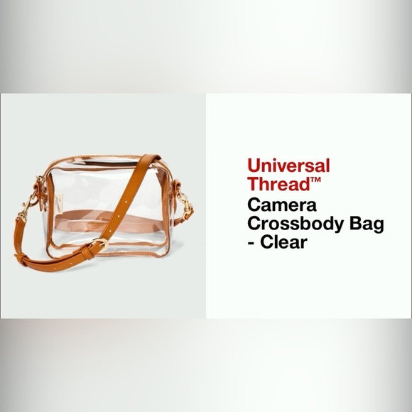Crossbody Bag - Universal Thread Clear,Structured Vinyl Handbag,Adjustable Strap - Picture 7 of 7
